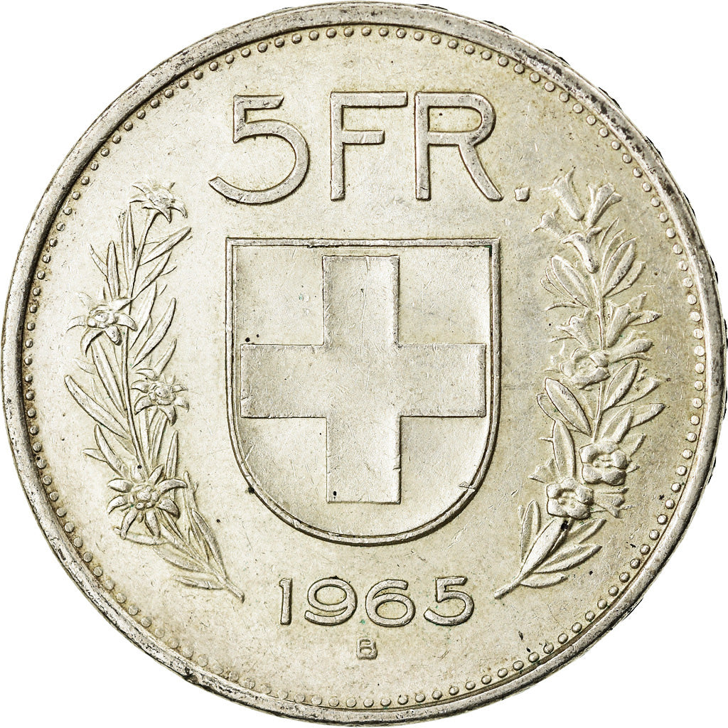 Monnaie, Suisse, 5 Francs, 1965, Bern, TTB+, Argent, KM:40