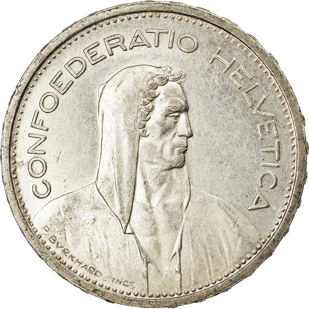 Munten, Zwitserland, 5 Francs, 1954, Bern, PR+, Zilver, KM:40