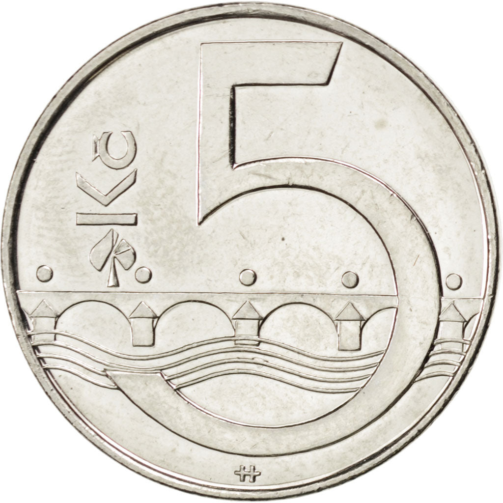 Monnaie, République Tchèque, 5 Korun, 2010, SPL, Nickel plated steel, KM:8