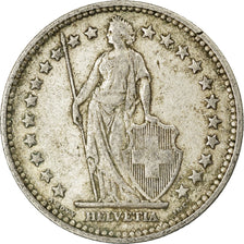 Moneda, Suiza, 2 Francs, 1906, Bern, MBC, Plata, KM:21
