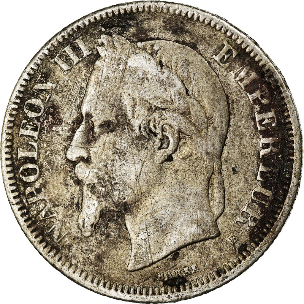 Münze, Frankreich, Napoleon III, Napoléon III, 2 Francs, 1869, Strasbourg