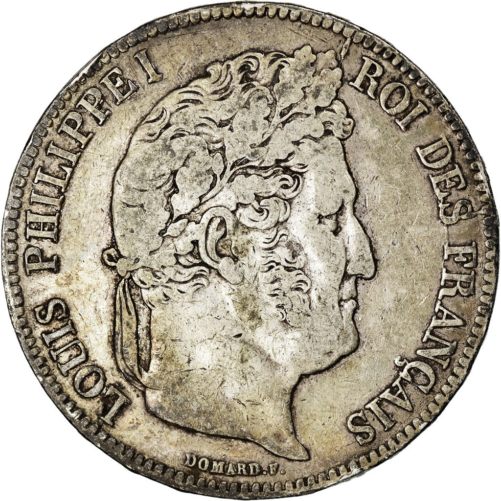 Monnaie, France, Louis-Philippe, 5 Francs, 1838, Marseille, TB+, Argent