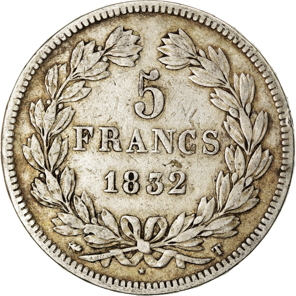 Monnaie, France, Louis-Philippe, 5 Francs, 1832, Nantes, TB+, Argent