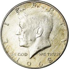 Münze, Vereinigte Staaten, Kennedy Half Dollar, Half Dollar, 1968, U.S. Mint