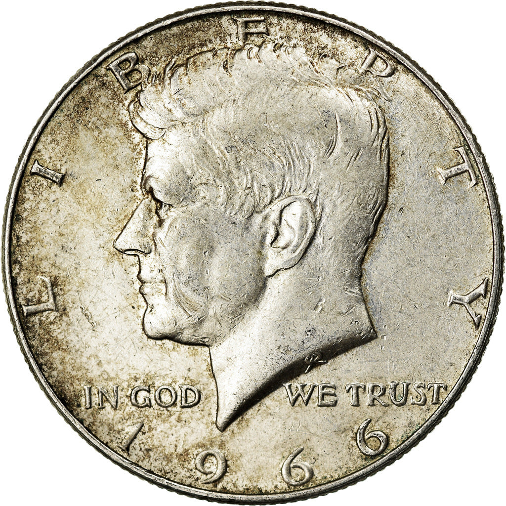 Moneda, Estados Unidos, Kennedy Half Dollar, Half Dollar, 1966, U.S. Mint