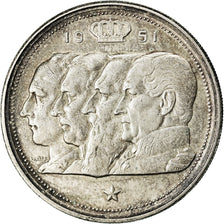 Coin, Belgium, 100 Francs, 100 Frank, 1951, EF(40-45), Silver, KM:139.1