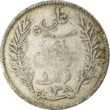 Monnaie, Tunisie, Ali Bey, Franc, 1892/AH1309, Paris, TB, Argent, KM:224