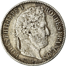 Coin, France, Louis-Philippe, 50 Centimes, 1847, Paris, EF(40-45), Silver