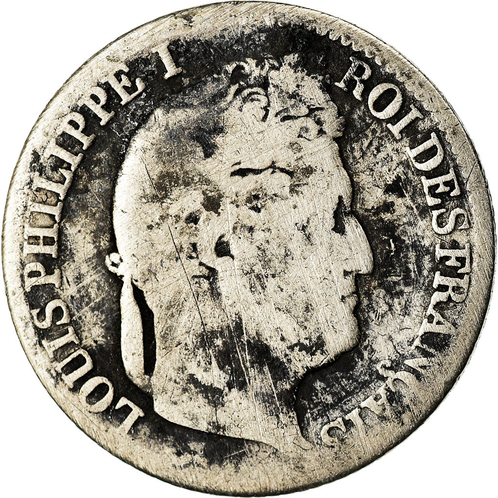 Moneta, Francia, Louis-Philippe, 1/2 Franc, 1834, Lille, B, Argento, KM:741.13