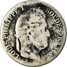 Moneta, Francia, Louis-Philippe, 1/2 Franc, 1834, Lille, B, Argento, KM:741.13