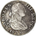 Moneta, Spagna, Charles IV, 2 Reales, 1808, Madrid, MB, Argento, KM:430.1