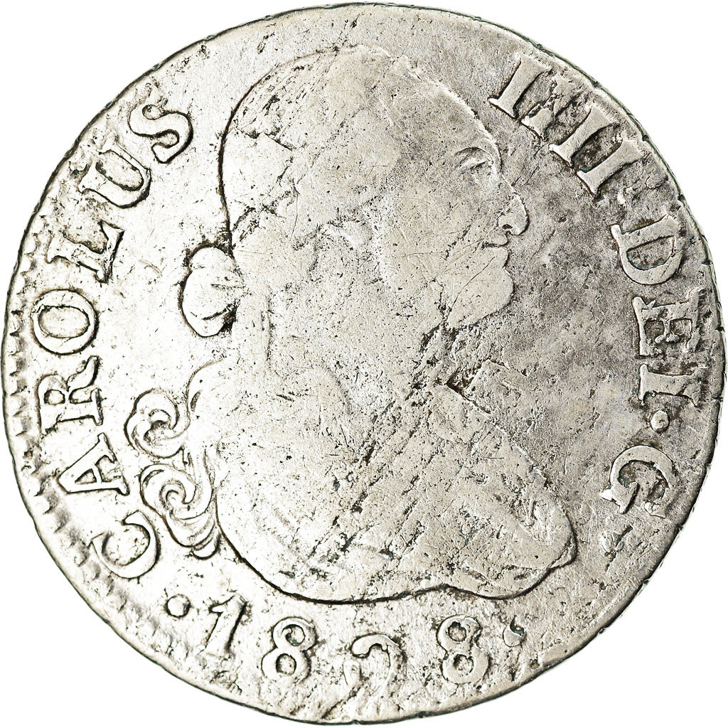 Monnaie, Espagne, Charles IV, 2 Reales, 1808, Madrid, TB, Argent, KM:430.1