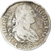 Moneta, Spagna, Charles IV, 2 Reales, 1808, Madrid, MB, Argento, KM:430.1