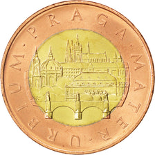 CZECH REPUBLIC, 50 Korun, 2010, KM #1, MS(63), Bi-Metallic, 27.5, 9.67