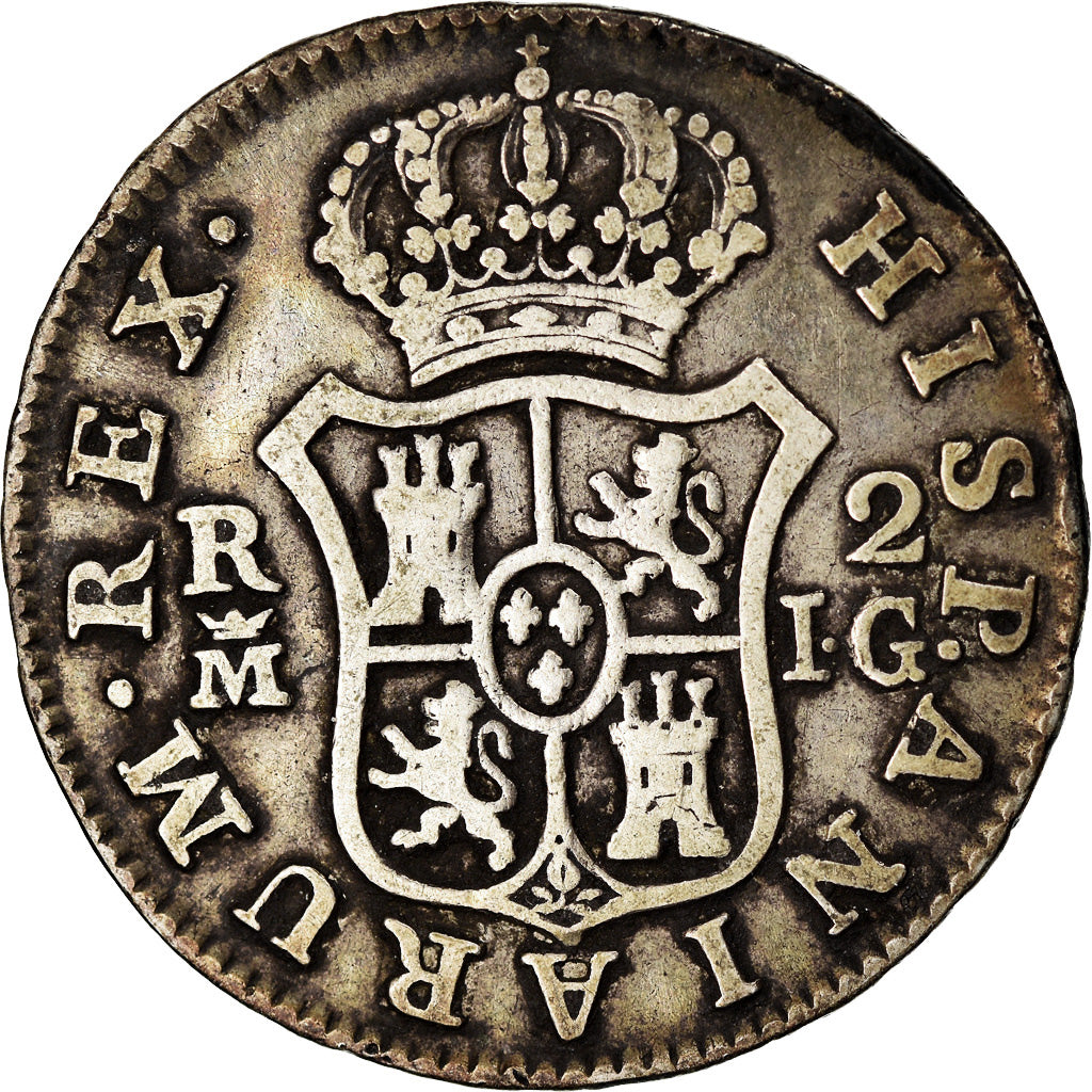Münze, Spanien, Charles IV, 2 Reales, 1808, Madrid, S, Silber, KM:430.1