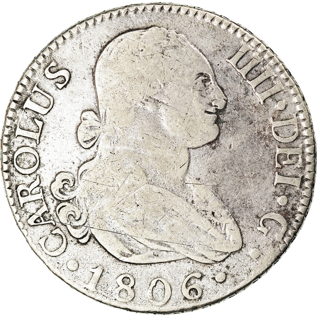Münze, Spanien, Charles IV, 2 Reales, 1806, Madrid, S+, Silber, KM:430.1