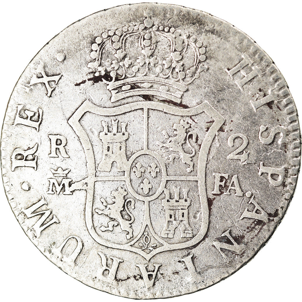 Münze, Spanien, Charles IV, 2 Reales, 1806, Madrid, S+, Silber, KM:430.1