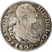 Monnaie, Espagne, Charles IV, 2 Reales, 1807, Madrid, TB, Argent, KM:430.1