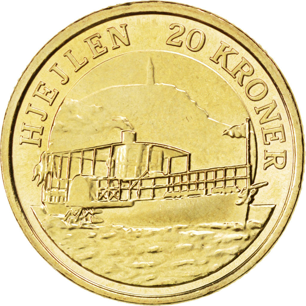Coin, Denmark, Margrethe II, 20 Kroner, 2011, MS(63), Aluminum-Bronze, KM:941