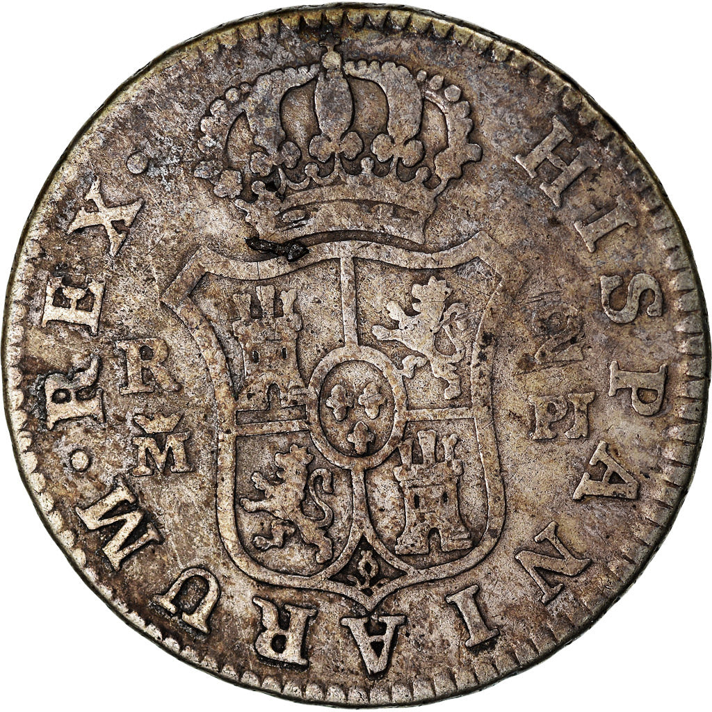 Monnaie, Espagne, Charles III, 2 Reales, 1780, Madrid, TB, Argent, KM:412.1