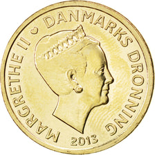 Coin, Denmark, 20 Kroner, 2013, MS(63), Aluminium-Bronze, KM:New
