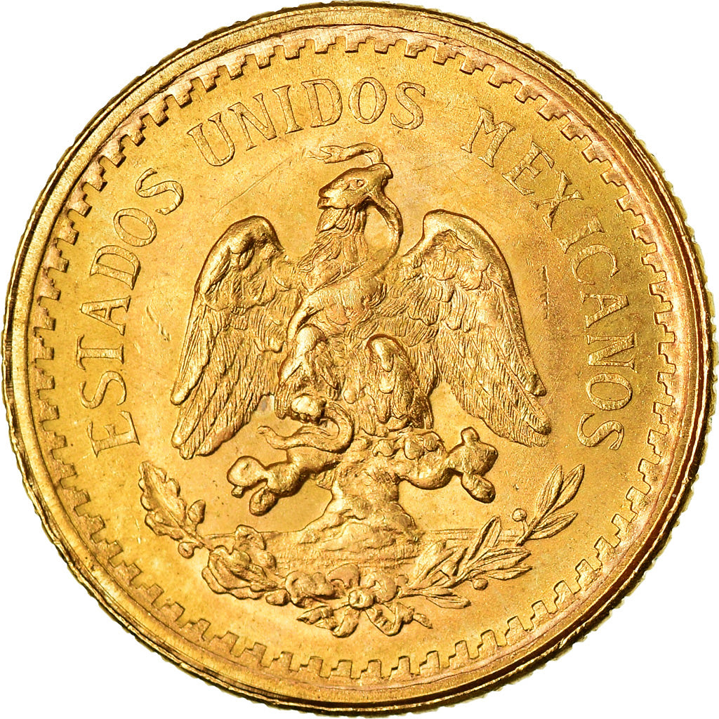 Coin, Mexico, 2-1/2 Pesos, 1945, Mexico City, MS(63), Gold, KM:463