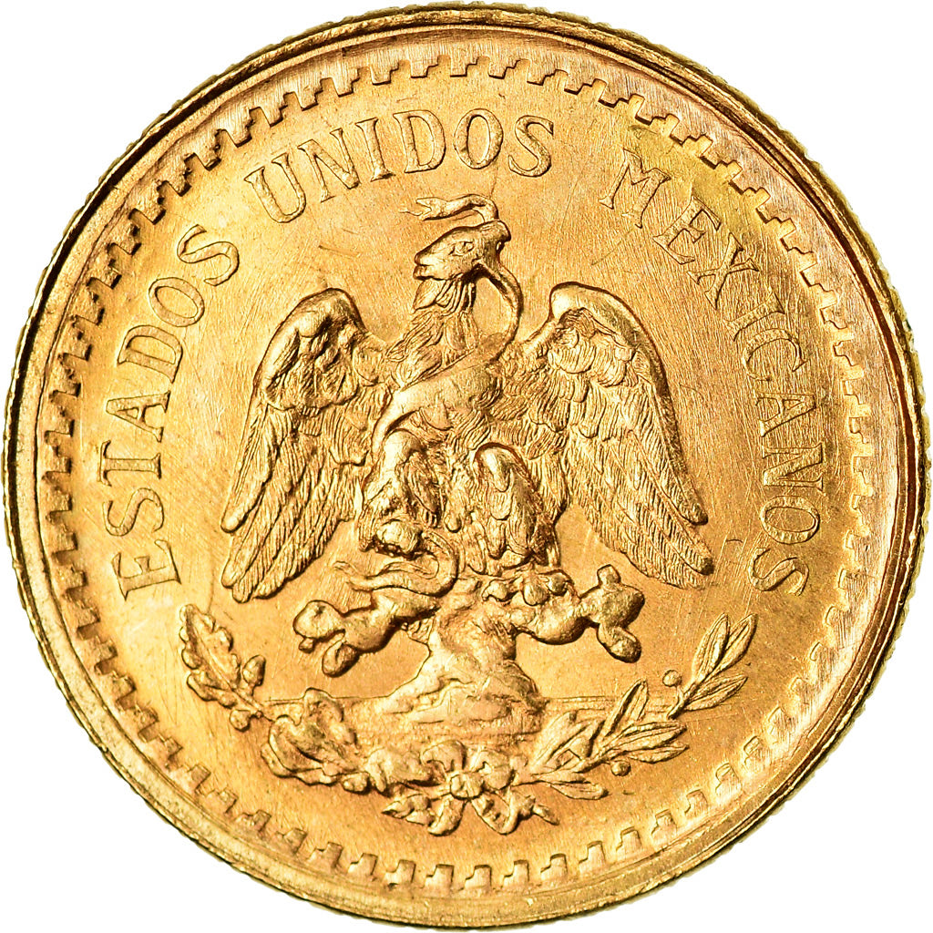 Moneda, México, 2-1/2 Pesos, 1945, Mexico City, SC, Oro, KM:463