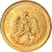Moneda, México, 2-1/2 Pesos, 1945, Mexico City, SC, Oro, KM:463