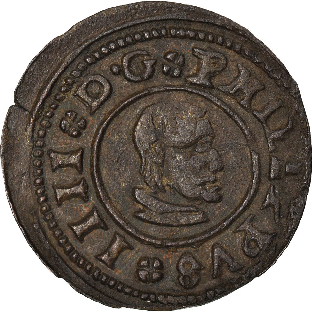 Monnaie, Espagne, Philippe IV, 8 Maravedis, 1662, Madrid, TTB+, Cuivre, KM:171.4