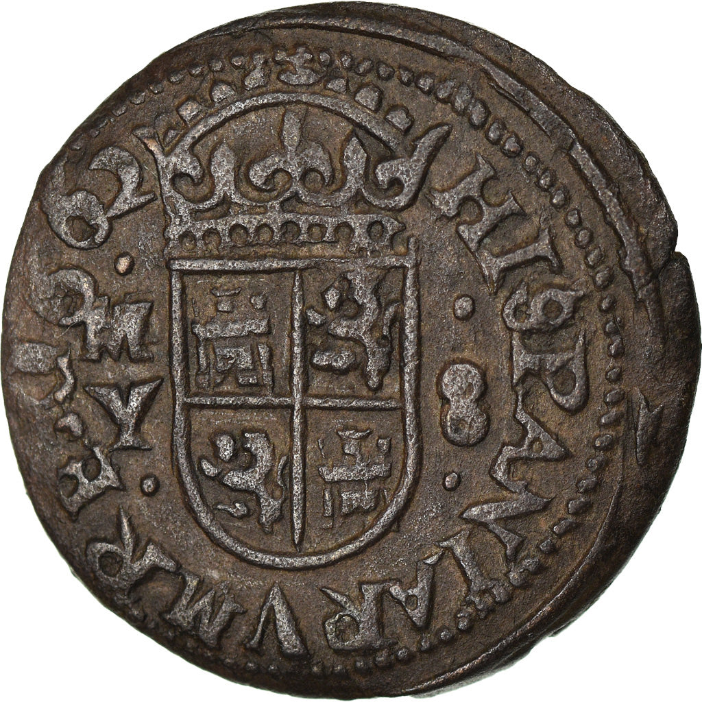 Monnaie, Espagne, Philippe IV, 8 Maravedis, 1662, Madrid, TTB+, Cuivre, KM:171.4