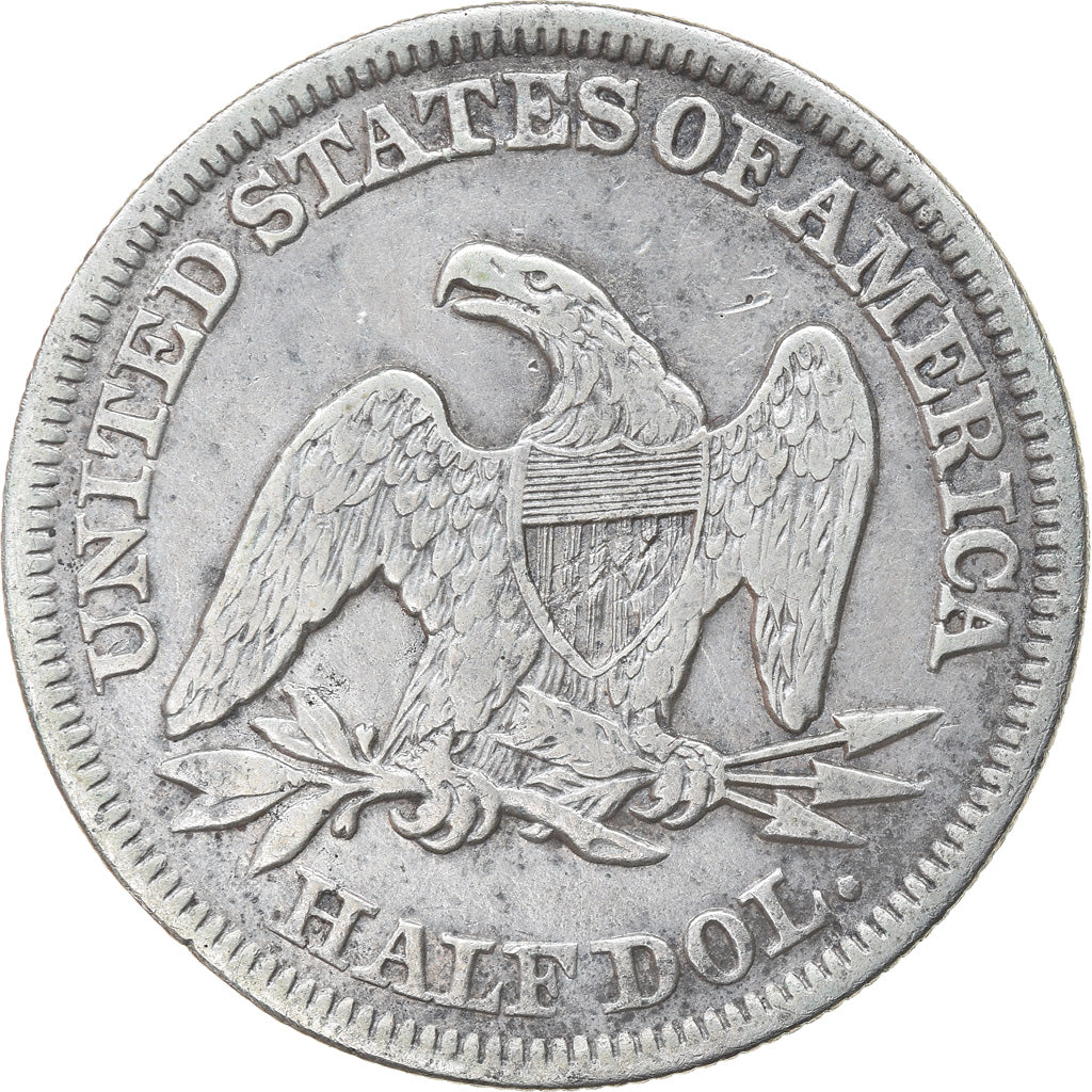 Coin, United States, Seated Liberty Half Dollar, Half Dollar, 1857, U.S. Mint