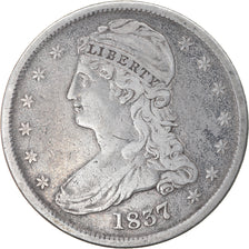 Moneta, USA, Bust Half Dollar, Half Dollar, 1837, U.S. Mint, Philadelphia