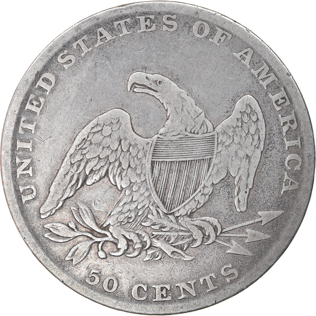 Moneta, USA, Bust Half Dollar, Half Dollar, 1837, U.S. Mint, Philadelphia