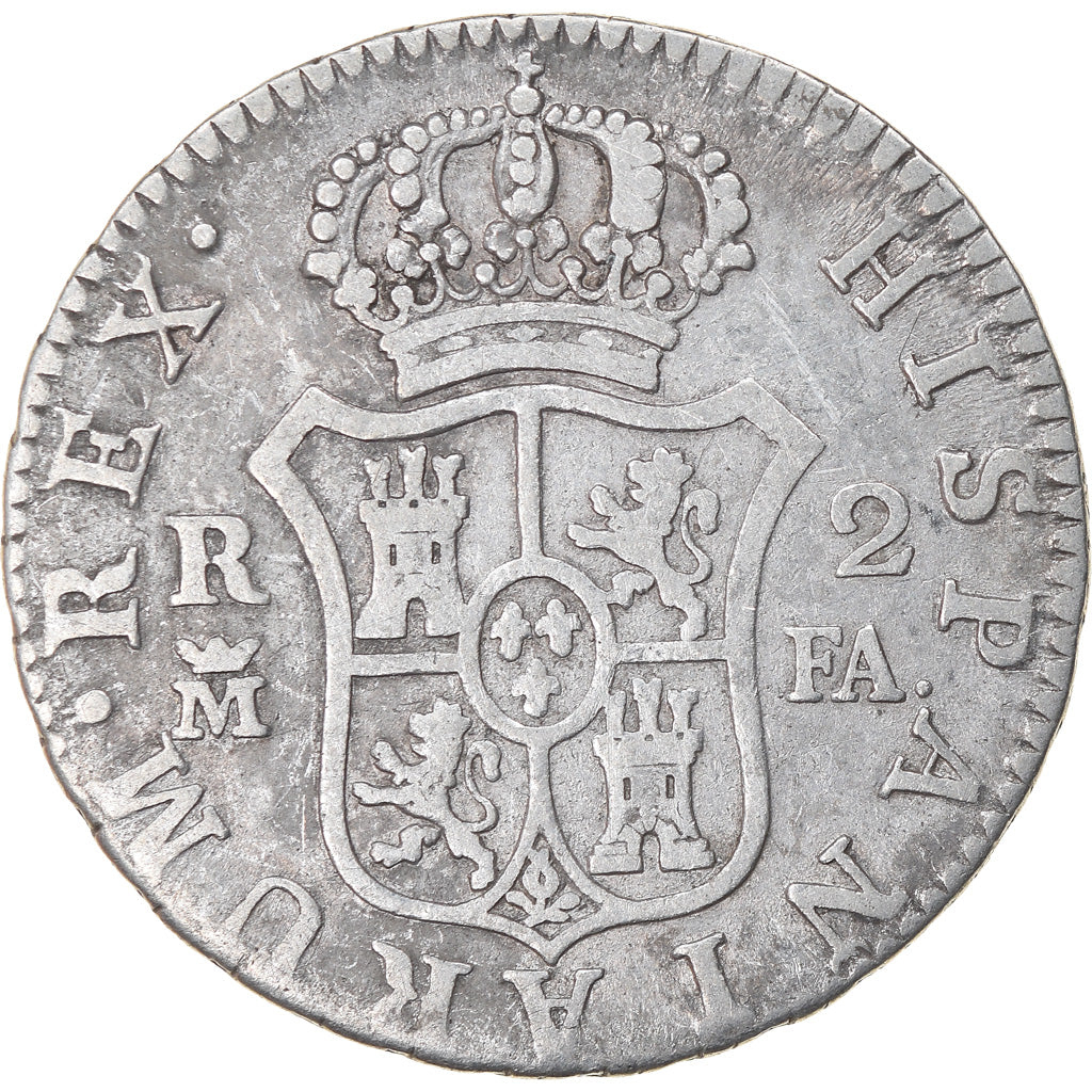 Moneda, España, Charles IV, 2 Reales, 1800, Madrid, BC, Plata, KM:430.1
