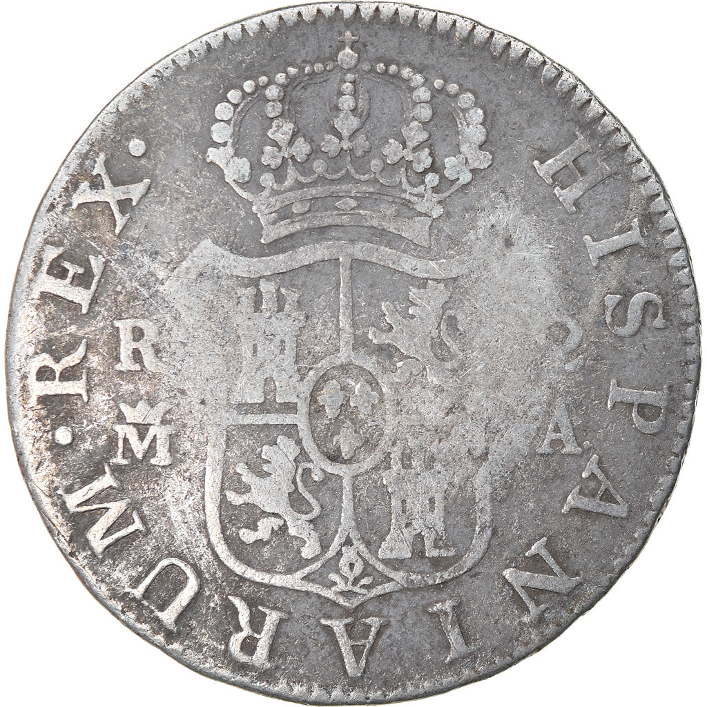 Münze, Spanien, Charles IV, 2 Reales, 1801, Madrid, S, Silber, KM:430.1