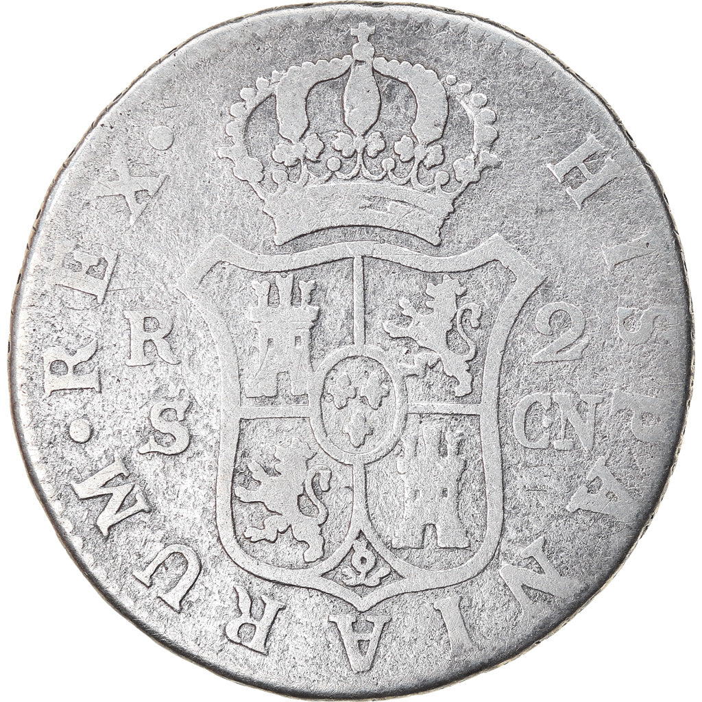 Moneda, España, Charles IV, 2 Reales, 1799, Seville, BC, Plata, KM:430.2