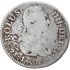Münze, Spanien, Charles IV, 2 Reales, 1795, Madrid, S, Silber, KM:430.1