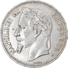 Moneta, Francia, Napoleon III, Napoléon III, 5 Francs, 1870, Paris, MB+