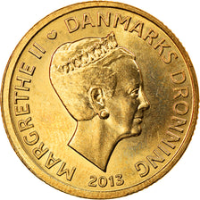 Coin, Denmark, 20 Kroner, 2013, MS(63), Aluminium-Bronze, KM:New