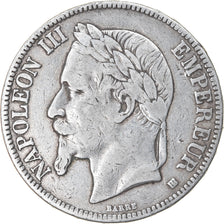 Coin, France, Napoléon III, 5 Francs, 1867, Strasbourg, VF(30-35), Silver