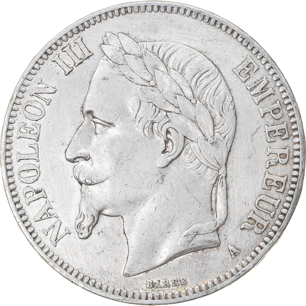Monnaie, France, Napoleon III, Napoléon III, 5 Francs, 1867, Paris, TTB