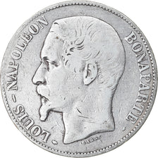 Coin, France, Napoléon III, 5 Francs, 1852, Paris, VF(20-25), Silver, KM:773.1