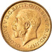 Coin, INDIA-BRITISH, George V, Sovereign, 1918, Bombay, MS(63), Gold, KM:525A