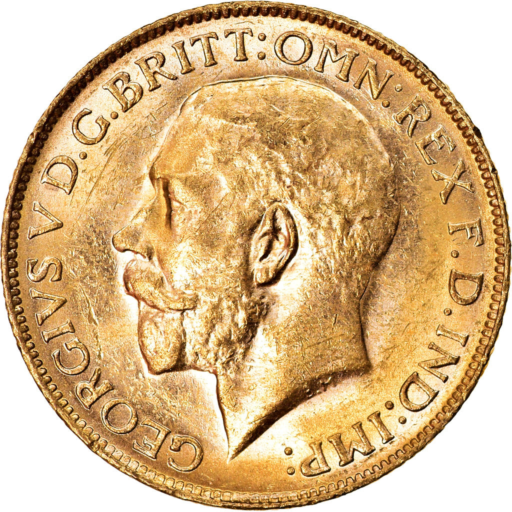 Moneta, Australia, George V, Sovereign, 1923, Perth, SPL, Oro, KM:29
