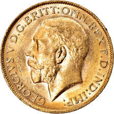 Moneta, Australia, George V, Sovereign, 1923, Perth, SPL, Oro, KM:29