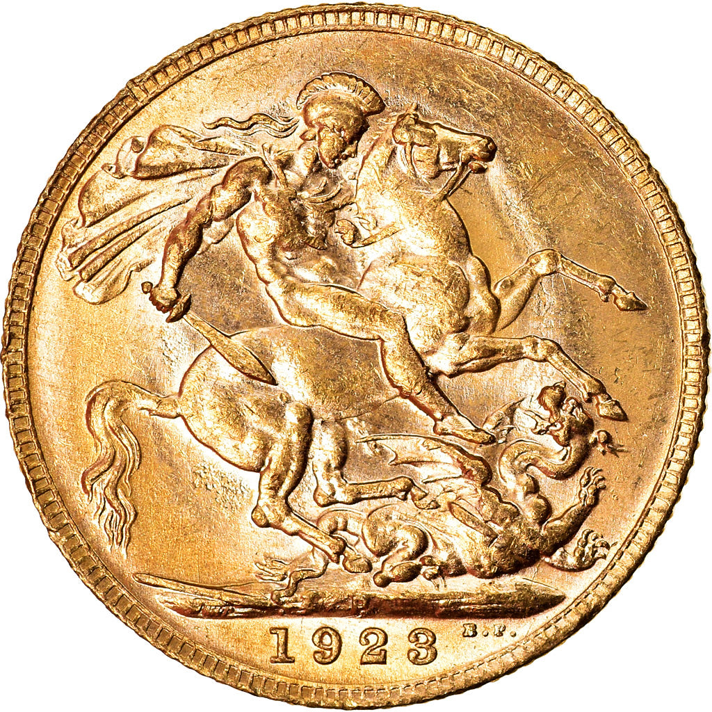 Moneta, Australia, George V, Sovereign, 1923, Perth, SPL, Oro, KM:29