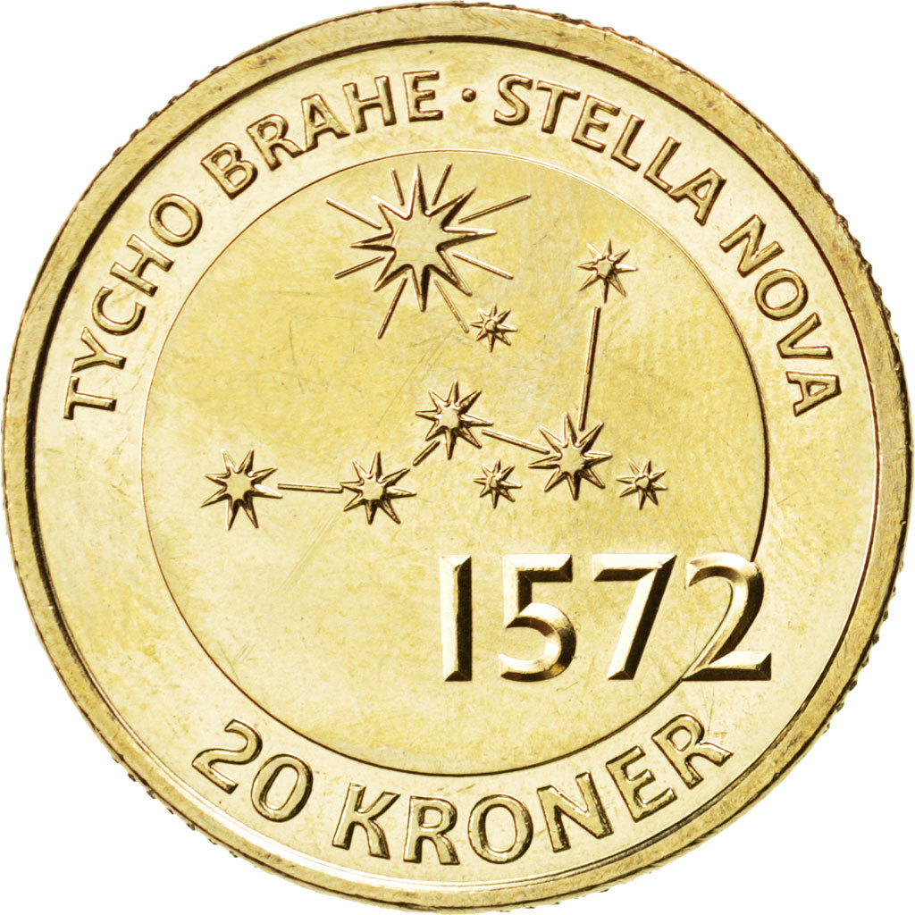 Coin, Denmark, 20 Kroner, 2013, MS(63), Aluminium-Bronze, KM:New