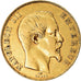 Moneda, Francia, Napoleon III, Napoléon III, 50 Francs, 1857, Paris, BC+, Oro