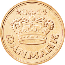 Coin, Denmark, 50 Öre, 2014, MS(63), Bronze, KM:866.3