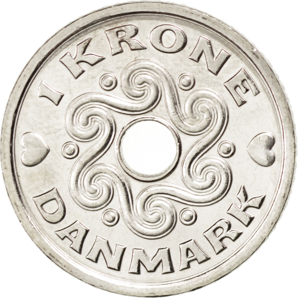 Danimarca, 1 Krone, 2014, SPL, Rame-nichel, KM:873.2